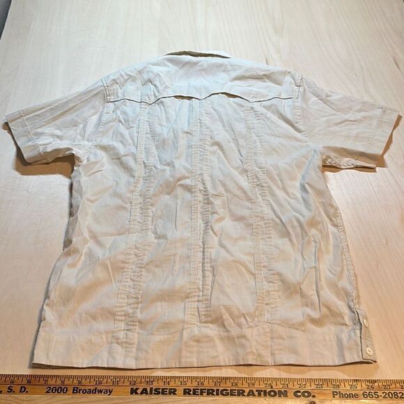 Howlers bro Guayabera Shirt Riverbed Oxford Size Small‎ - Picture 4 of 7